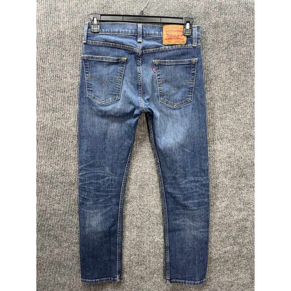 Levis 513 Slim Straight Leg Jeans Men’s 30x32 Blue Denim Stretch Medium Wash - Picture 2 of 11